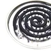 Suporte para Espiral de Mosquito em Malha Serrilhada de Aço Inoxidável Grande à Prova de Fogo Repelente de Mosquitos Mata-moscas Bandeja para Espiral de Mosquito Cinzeiro Caixa Suporte para Espiral de Mosquito