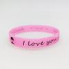 Pulsera luminosa de silicona con forma de estrella para pareja, anillo de goma fluorescente para la mano, pulsera luminosa de concierto para San Valentín.