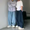 Pantalones vaqueros holgados de estilo japonés, estilo retro, de talla grande, de marca de moda para hombre, para primavera y otoño, de pierna ancha, informales y combinables para papá.