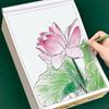 Introducción a la Pintura China Dibujo a Línea Calco Este Pincelada de Pintura China Estilo Nacional Flor Antigua Figura traje Boceto Dibujo a Línea Rojo