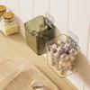 Caja de Almacenamiento Transparente Montada en la Pared Sin Perforaciones Estante de Almacenamiento para Cocina Caja de Almacenamiento para Jengibre y Ajo Cesta de Almacenamiento Cesta de Almacenamiento Multifuncional