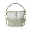 Nova Bolsa Balde Costura Contraste Colorido Feminina Verão 2025 Simples Tendência Moda Ombro Mão Transversal