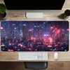 Alfombrilla de Ratón Grande para Videojuegos de Ciencia Ficción Ciudad Futura, Gruesa de Alta Gama y Resistente a Manchas para Mesa de Teclado de Computadora