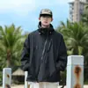 Jaqueta Masculina Tangkez Estilo Montanha para Exterior, Estilo Casal, Nova Jaqueta Casual Solta de Outono, Casaco de Caminhada