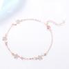 Pulseira de Estrela de Prata S925 Feminina Japonesa e Coreana Prata Esterlina Micro-cravejada Pulseira Verão Simples Doce Pulseira ins Joias para Namorada