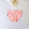 Fio Explosivo Algodão Sem Calcinha Feminina Sexy U Grande Respirável Cor Sólida Cintura Média Sem Costura Calcinhas Embalagem Independente