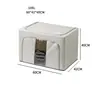 Caja de Almacenamiento de Tela Plegable Visible Ventana Única Gran Capacidad-100L