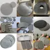 Fabricante de filtros prensa hidráulica espessada elemento de filtro de água-óleo borda de aço inoxidável tela de filtro ultrafina redonda peça redonda