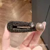 Pinzas para el cabello de pedrería brillante de lujo estilo coreano Dongdaemun Primavera 2026 para mujer, Colección de accesorios para el cabello de la frente