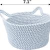 Cesta de Cuerda de Algodón de Calidad Amazon Xinyide Almacenamiento de Artículos Varios de Escritorio para el Hogar Cesta de Almacenamiento de Cuerda de Algodón Fábrica de Origen