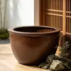 Tanque de peixes dourados cerâmico vintage Jingdezhen tradicional, tanque grande de água antigo para pátio, tanque para nenúfares e lótus, tanque de peixes tradicional