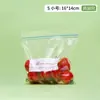 Sacos para armazenamento de alimentos domésticos, auto selantes, espessados, para uso em geladeira, com compartimentos para fácil organização e um saco plástico de vedação especial