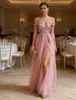 2026 Novo Estilo Vestido de Baile de Gala Renda Costas Abertas Moda Vestido de Formatura Verão Aliexpress Europeu e Americano Decote V Sem Mangas