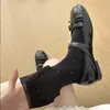 ¡Elegancia de verano! Estilo Miu negro~ Calcetines de algodón de aspecto elegante con lunares vintage hasta la mitad de la pantorrilla, calcetines finos de verano holgados