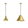 Lustre de cabeça única de latão Nordic All-Copper Post-Modern Simples Lustre de sala de estar Vintage Criativo Cross Chandelier