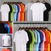 Mercadoria de saldo de comércio exterior Camiseta masculina manga curta camiseta masculina verão cor sólida masculina 5 yuan corrida Jianghu barraca fornecimento