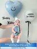 Decoración para Celebración de 100 Días de Bebé Niña Accesorios para Fotos Montaje de Escena Globos de Número 30 para Bebé