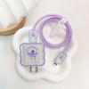 Onda es Adecuado para Cubierta Protectora de Cargador Apple Carga Rápida 20W/18W Cabezal de Carga Cable de Datos Protector contra Mordeduras