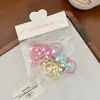 Joyería Coreana Niños Banda de Goma Plateada con Lazo Banda para el Cabello Anillo para el Pulgar de Perla Diadema Trenzada Cuerda para el Cabello de Bebé