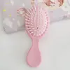 Pente de Massagem Macaron Coração Ins para Meninas Pente para Cabelo de Estudante Portátil para Dormitório Estudante com Air Bag Mini Pente para Casa