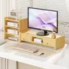 Soporte para monitor de computadora, estante para pantalla, base para monitor de computadora de escritorio, organizador de escritorio de oficina