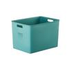 Cesta de almacenamiento de archivos de oficina estilo japonés, plástico PP, color puro, cesta de almacenamiento apilable, cesta de juguetes para jardín de infantes
