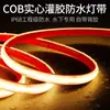 Tira de Luces LED Cob Subacuática Ip68 Estanque de Peces Acuario Escalón Exterior Tira de Luz Impermeable 24V Rellena de Pegamento Flexible