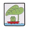 Colección de Broches Divertidos de Rana de Dibujos Animados Emoji Divertido Pines Metálicos Insignia de Decoración para Bolsos Ropa