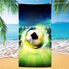Nueva Toalla de Playa de Fútbol Más Vendida Tema Copa del Mundo Microfibra Toalla de Baño de Playa Adulto Toalla de Playa al Mar Venta al por Mayor