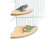 Jaula para Pájaros Trepar y Jugar Accesorios Juguetes Divertidos Suministros Plataforma para Loro Plataforma de Salto de Madera Maciza Tabla de Soporte Peonía Fénix Negro Piel de Tigre