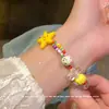 Pulsera Retro Morada de Perlas de Imitación Francesa para Niñas, Pulsera de Cristal de Diseño de Nicho Ins de Alta Gama, Joyería para Mejores Amigas