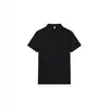 Nova Moda Business de Verão Emagrecedor Cor Sólida Manga Curta Camisa POLO Uniforme de Trabalho para Funcionários da Empresa Top Versátil