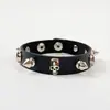 Pulsera de Estilo Punk Multicapa Nueva Europea y Americana Pulsera Personalizada de Calavera para Hombre Muñequera de Motociclista Hip-Hop con Remaches para Chico