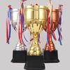 Venta Directa de Fábrica trofeo de metal oro plata cobre reunión deportiva escolar competencia de danza música Cinta Trofeo de Cobre en stock
