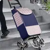 Carrito de Compras Silencioso, Carrito Ligero de Arrastre Manual, Carrito Plegable, Modelo Nuevo para Uso Doméstico, Carrito de Compras para Personas Mayores