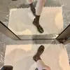 Mismo Estilo que Mamá Uva~Nuevo Modelo 2026 Bailarinas Tachonadas~Punta Cuadrada con Cordones y Moño Zapatos de Mujer de Tacón Bajo Poco Profundos