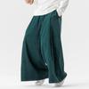 Novedad Otoño e Invierno 2025 Talla Grande Estilo Japonés Estilo Hong Kong Retro Pantalones de Pana Rectos de Pierna Ancha Pantalones Cortos para Hombre Estilo Chino