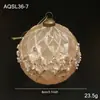 Novo Produto Bola de Natal 8cm Cor Champanhe Pó Pegajoso Pó Dourado Decoração de Árvore de Natal Retrô Bola Pendurável Pingente Decoração Pendurável Arranjo