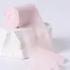 Fita de fio de neve com acabamento em lã rasgada à mão DIY Casamento Porta-flores Presente Convite Tira decorativa Laço Acessórios de cabelo