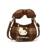 Bolsa de Dumpling xadrez estilo coreano para mulheres, bolsa transversal, novo modelo 2026, mini bolsa de ombro da moda para estudantes e para o dia a dia