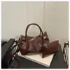 Bolsa Versátil Retrô para Mulheres, Nova Bolsa Tote Plissada da Moda, Bolsa de Ombro Transversal Casual para o Dia a Dia