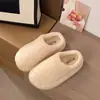 Pantuflas de algodón para mujer para invierno y exteriores, de suela gruesa, con diseño de punta cerrada, forro de felpa, suela suave, adecuadas tanto para el hogar como para ir al trabajo, talón completamente cerrado, versátiles y cálidas