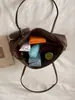 Bolso de Moda Estilo Coreano Bordado con Letras Color Sólido Nailon Versátil Casual Debajo del Brazo Hombro Único Bolso de Mano Diario para el Trabajo