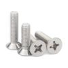 Fabricante de origen Anglo-American 304, tornillo de cabeza avellanada cruzada de acero inoxidable, tornillo de cabeza avellanada cruzada de alambre de máquina de cabeza plana