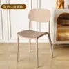 Silla de comedor de plástico grueso para el hogar, mesa de comedor informal, taburete con respaldo para restaurante comercial, moderna y sencilla, popular en Internet