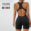 Nuevo Transfronterizo Europeo y Americano de una Pieza Ropa de Yoga Sin Costuras Espalda Hueca Espalda Hermosa Levantamiento de Glúteos Mono Deportivo de Entrenamiento