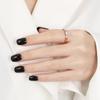 Anillo Japonés y Coreano Simple de Cinco Diamantes con Seis Garras Anillo de Diamantes Moda para Mujer Lujo Ligero Elegante Versátil Acero Titanio Anillo para Dedo Índice