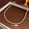 Colar de Pérolas Artificiais, Moderno, Simples, de Alto Padrão, Corrente Elegante para Suéter, Luxo Acessível de Nicho, Colar Retrô, Fábrica, Casa
