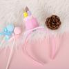 Faixa de Cabelo Vela Colorida Foto Acessórios de Cabelo Exquisitos para Bolo de Aniversário Props Estilo Coreano ins Personalidade Engraçada Fofa Faixa de Cabelo