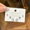 Aretes Florales Frescos Coreanos de Aguja de Plata S925 para Mujer, Versátiles y Elegantes Aretes de Perlas, Aretes Estilo Celebridad de Internet